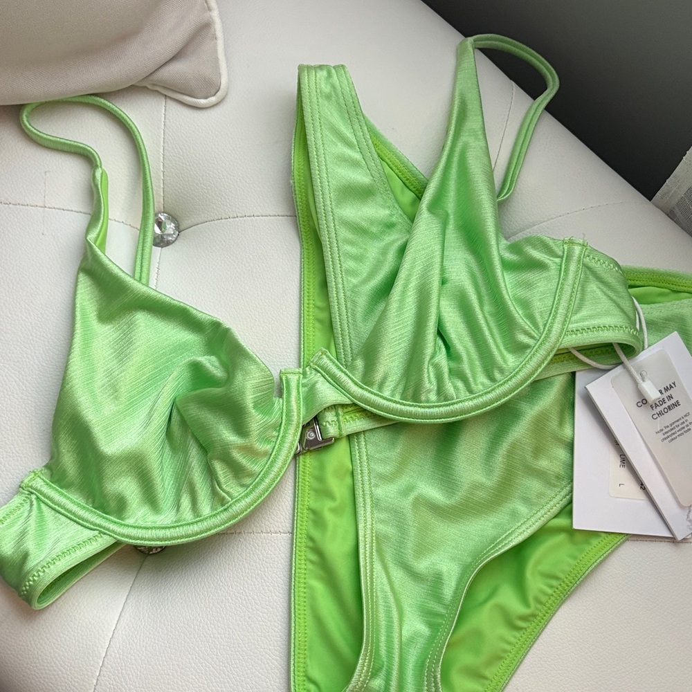 Chic Lime Green Bikini Set